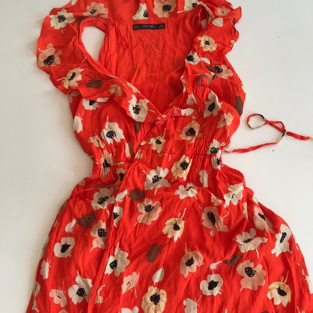 Zara Floral Printed dress